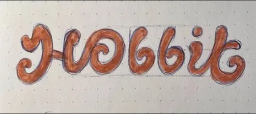 Первый концепт стикера HObbit