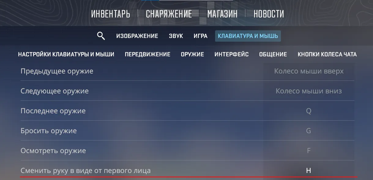 Как настроить бинд на смену основной руки в CS2