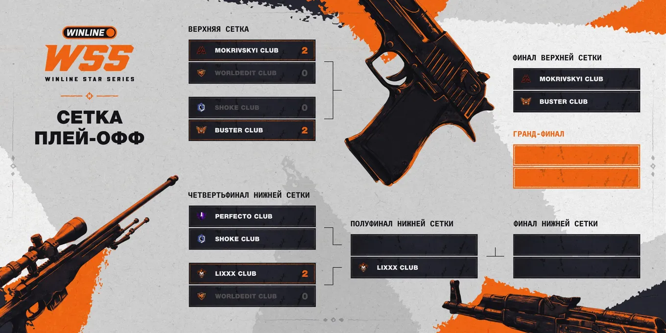 Сетка плей-офф Winline Star Series Season 3 по CS2