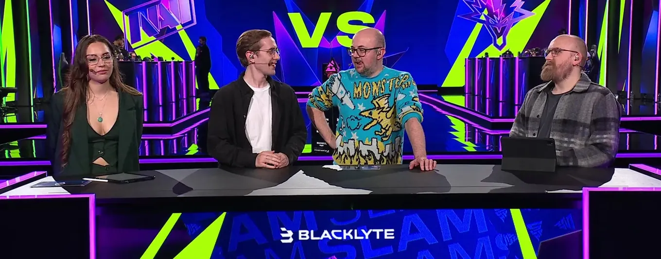 Момент с англоязычной трансляции BLAST Slam VI, который раскритиковал Nix
