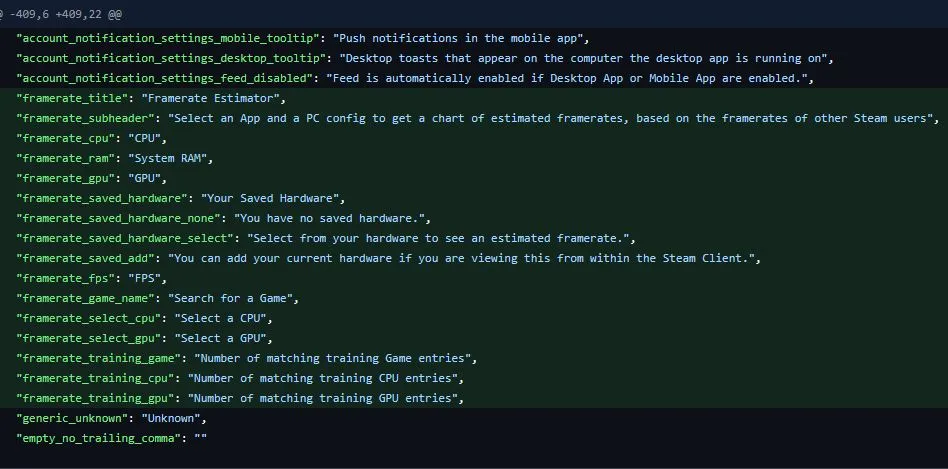 Изменения в Steam, найденные в Steamdb