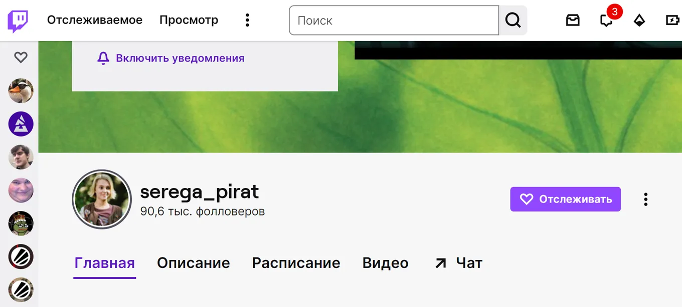 Twitch-канал Серёги Пирата
