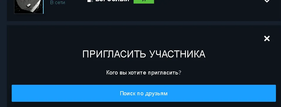 Для расширения группы нажмите «Пригласить участника» и выберите 1-5 друзей из своего региона