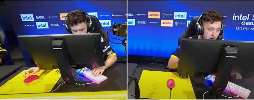 Матье ZywOo Эрбо в матче против Heroic на IEM Katowice 2024