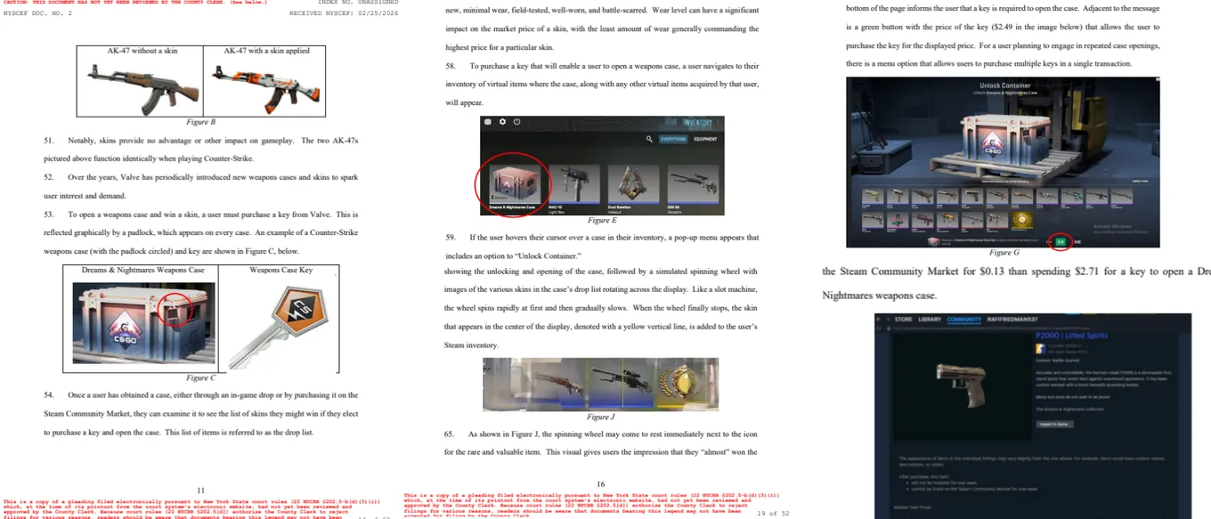 Часть эксперимента в Иске Генпрокуратуры Нью-Йорка против Valve