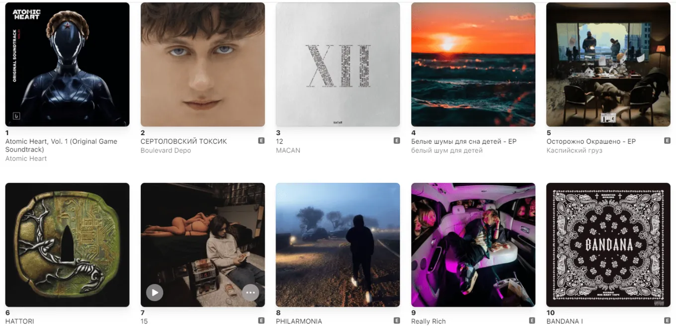 Российский чарт Apple Music