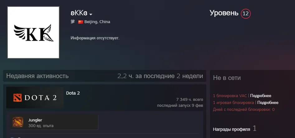 Аккаунт ʚKKɞ