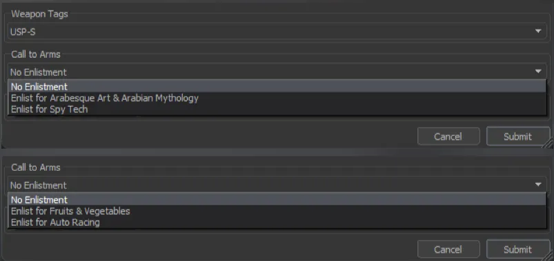 В новом апдейте Valve объявила о новом этапе отбора предметов для будущего обновления – Call to Arms-ory