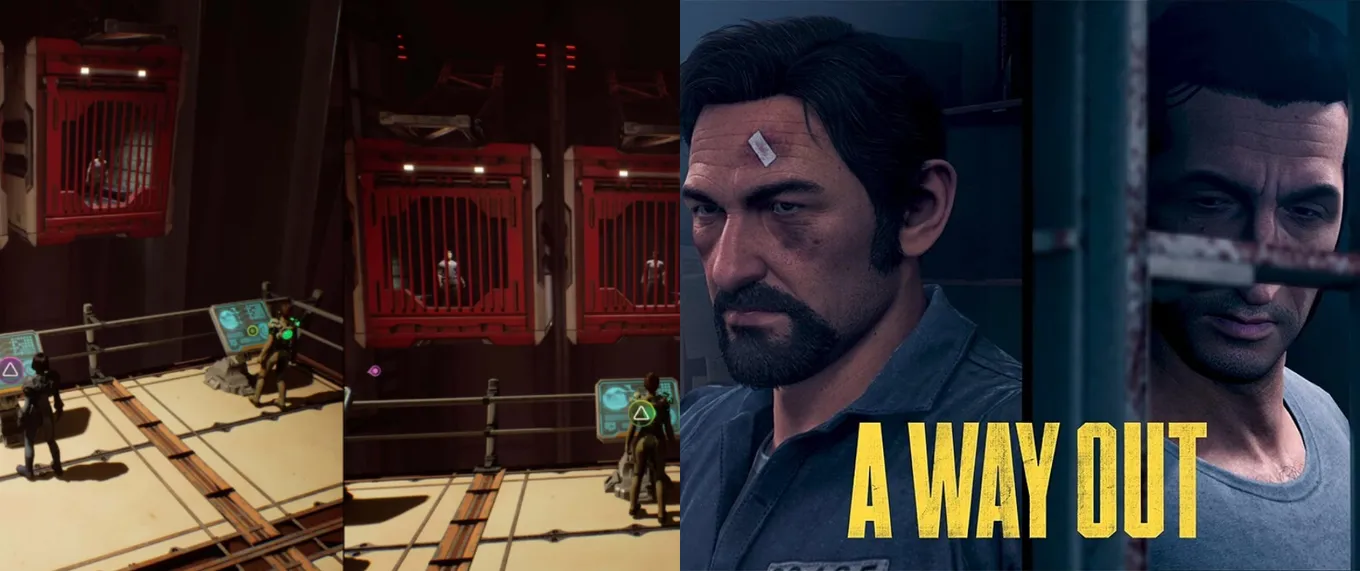 Винсент и Лео из A Way Out – в камерах в игре Split Fiction
