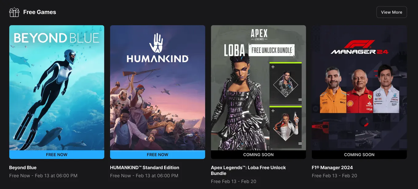Бесплатные игры в Epic Games Store