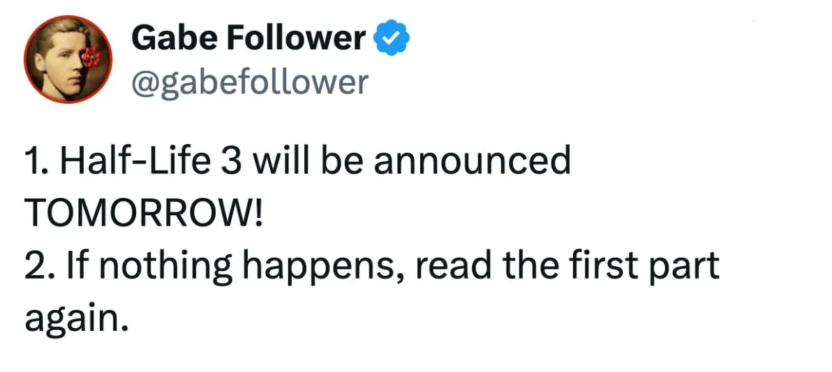 Пост Gabe Follower