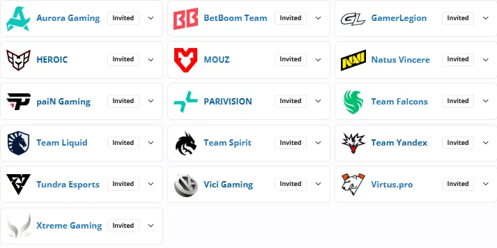 Состав участников PGL Wallachia Season 8
