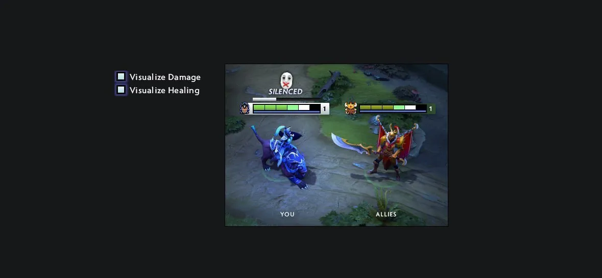 Изменение настроек в Dota 2