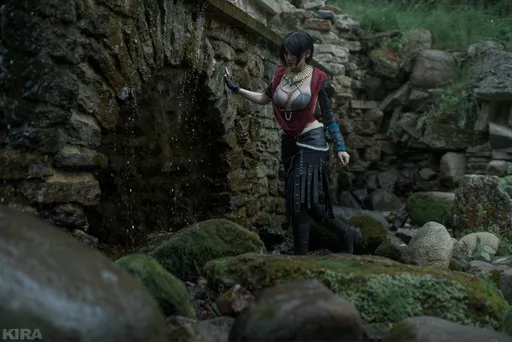 Косплей на Морриган из Dragon Age от Александры Реил