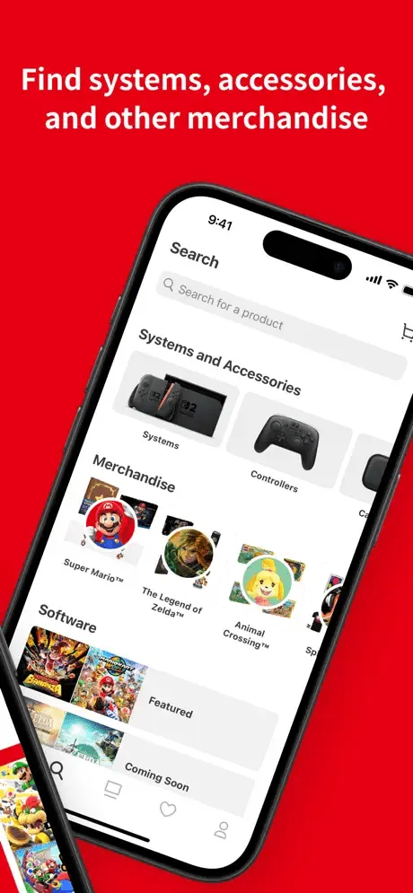 Скриншоты приложения Nintendo Store
