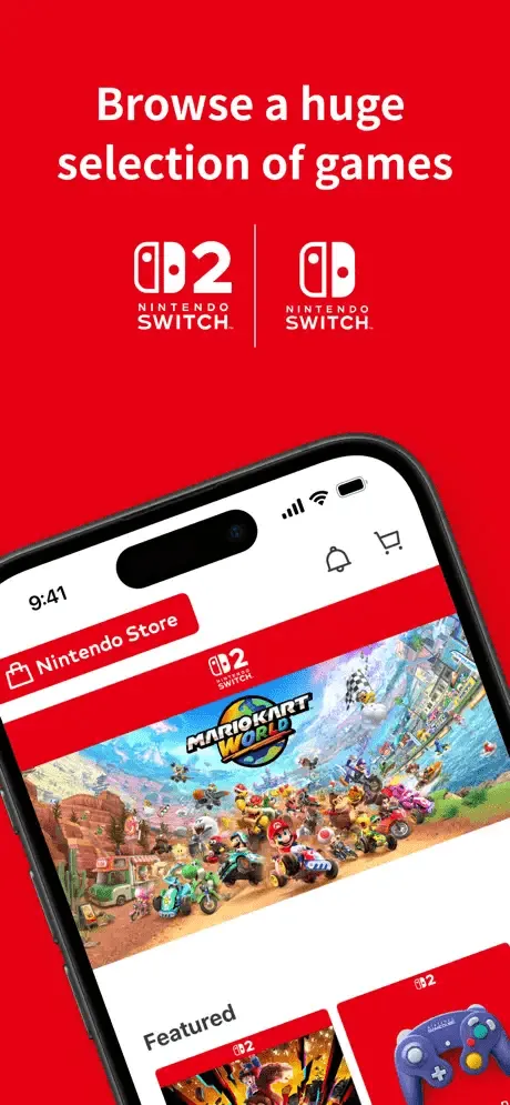 Скриншоты приложения Nintendo Store