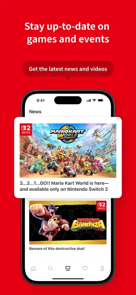 Скриншоты приложения Nintendo Store
