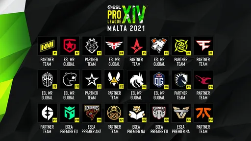 NaVi, Gambit и Virtus.pro сыграют на ESL Pro League Season 14