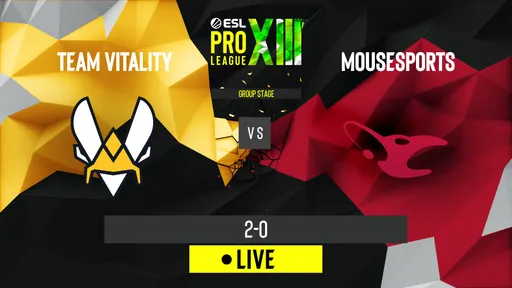Team Vitality одолела mousesports на ESL Pro League Season 13