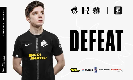 Team Spirit проиграли третий матч подряд на ESL Pro League S14