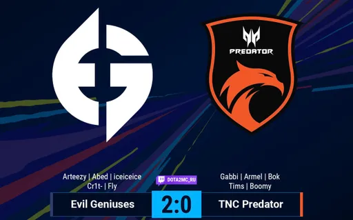 Evil Geniuses — TNC Predator: вице-чемпион Singapore Major начинает в Киеве с победы