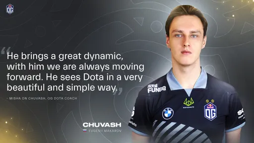 Chuvash официально стал тренером OG по Dota 2