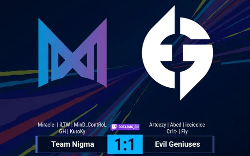 Team Nigma — Evil Geniuses: битва за выход в верхнюю сетку плей-офф