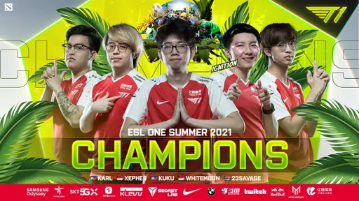 T1 опоздала на самолёт из-за затяжного гранд-финала ESL One Summer 2021