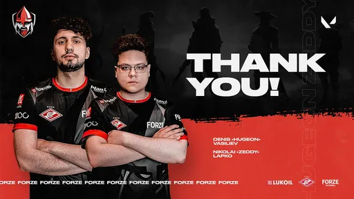 ForZe по Valorant объявила об уходе Zeddy и hugeon