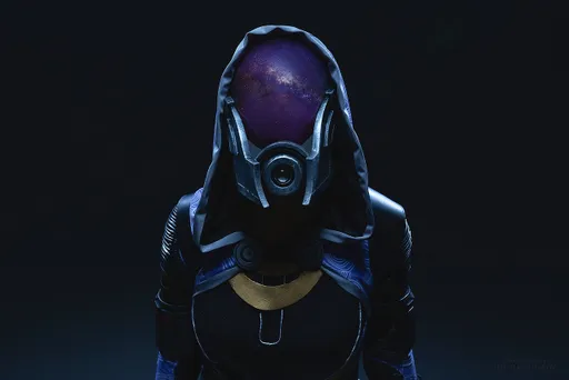 Косплей на Тали’Зора из Mass Effect