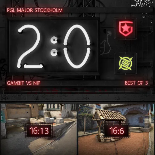 Gambit вынесла NiP и вышла в плей офф PGL Major Stockholm 2021