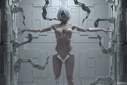 Косплей на андроида 2В из игры NieR: Automata