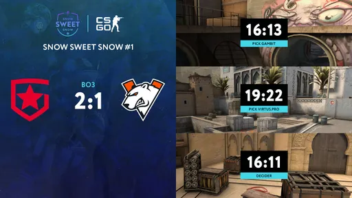 Gambit победила Virtus.pro и вышла в финал Snow Sweet Snow #1