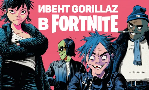 Ивент Gorillaz в Fortnite: все подробности нового события с культовой музыкальной группой
