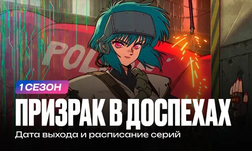 «Призрак в доспехах»: дата выхода и расписание серий