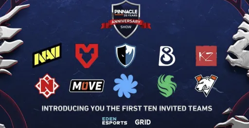 Virtus.pro, NaVi и Falcons сыграют на Pinnacle: 25 Year Anniversary Show