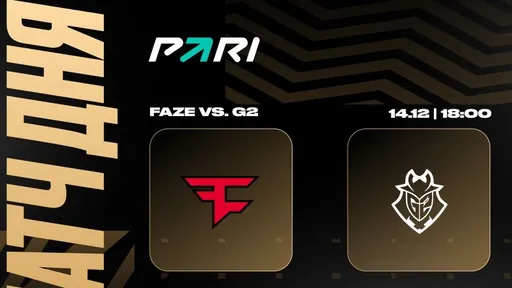 Клиент PARI поставил 300 тысяч рублей на FaZe против G2 на BLAST Premier: World Final