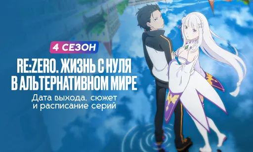 «Re:Zero. Жизнь с нуля в альтернативном мире» 4 сезон: дата выхода и расписание серий