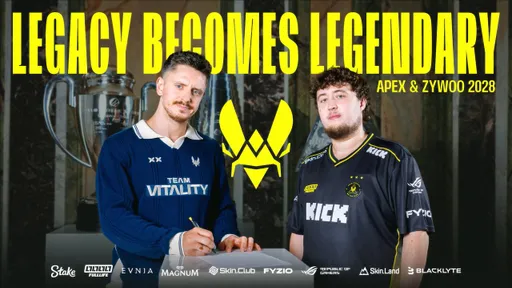 ZywOo и apEX продлили контракты с Team Vitality до 2028 года