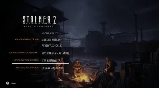 В титрах S.T.A.L.K.E.R. 2 нашли упоминание участия российского режиссёра