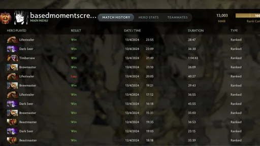 DM достиг 13 тысяч MMR в Dota 2