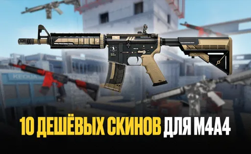 Топ-10 дешёвых популярных скинов для M4A4