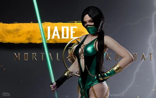 Джейд как с обложки — косплей на персонажа Mortal Kombat