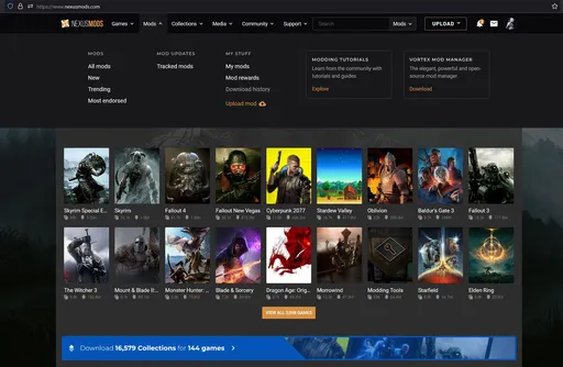 Популярный сайт с модами Nexus Mods продали – новый владелец не раскрывается