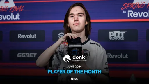 Donk стал лучшим игроком июня в CS2 по версии HLTV