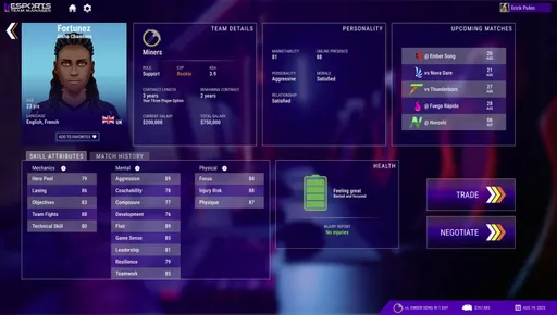 В Steam анонсировали симулятор киберспортивного менеджера – релиз в 2025 году