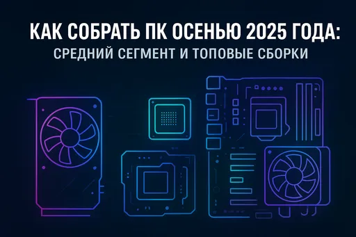 Как собрать ПК осенью 2025 года: средний сегмент и топовые сборки