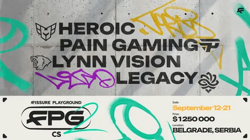 HEROIC, paiN Gaming, Lynn Vision и Legacy – объявлены последние участники FISSURE Playground #2