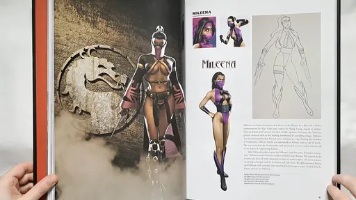 Изображение Милены в артбуке Mortal Kombat