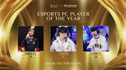 M0NESY занял 2 место в номинации «Лучший игрок года на ПК» от Esports Awards